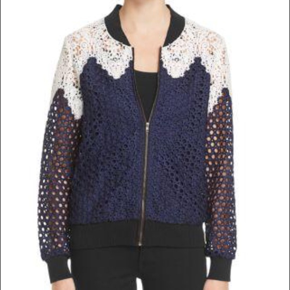 NEW Lucy Paris Lace Bomber Jacket